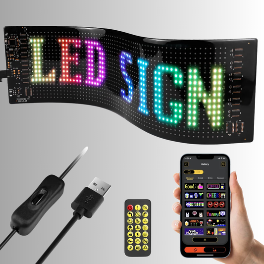 GLOWBOARD - LED-Leuchtanzeige mit APP-Steuerung